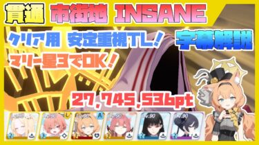 【字幕解説】大決戦 ヒエロニムス 重装甲 市街地 INSANE 27745536pt【ブルアカ】