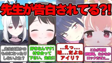 【SS】先生が告白されている場面を目撃してしまった生徒たちに対する反応集【ブルアカ】#ブルアカ #ブルーアーカイブ