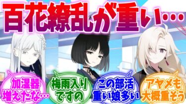また加湿器が増えた…重い娘だらけな百花繚乱への反応集【ブルーアーカイブ/ブルアカ/反応集】