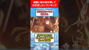 過酷に桜の枝を挿してお花見したいランキング #ブルアカ #ブルーアーカイブ