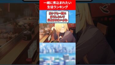 一緒に煮込まれたい生徒ランキング #ブルアカ #ブルーアーカイブ