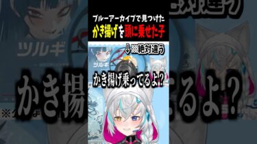 【ブルーアーカイブ】ブルアカで頭にかき揚げを乗せたキャラと出会う狼ノ宮さん #狼ノ宮ヒナギク #ろのみやの切り抜き #vtuber #shorts