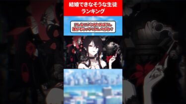 結婚できなさそうな生徒ランキング #ブルアカ #ブルーアーカイブ