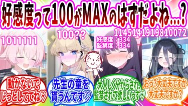 生徒の好感度をのぞいてみたらMAXを超えてヤバい…