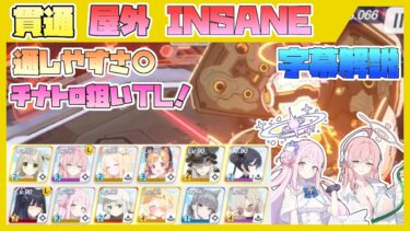 【字幕解説】大決戦 ケセド 重装甲 屋外 INSANE 27699585pt【ブルアカ】