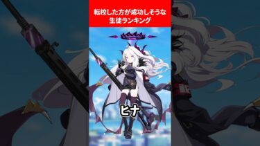 転校したほうが絶対いい生徒ランキング #ブルアカ #ブルーアーカイブ