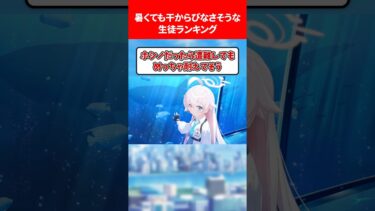 暑くても干からびなさそうな生徒ランキング #ブルアカ #ブルーアーカイブ