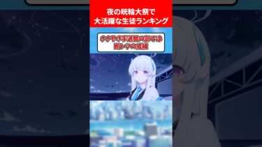 夜の晄輪大祭で金メダルランキング #ブルアカ #ブルーアーカイブ