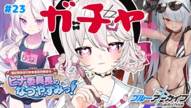 #23【ブルーアーカイブ 】初見ブルアカ実況！ギャルゲー好き（鍵っ子）に刺さると聞きました！！エデン３章に向けヒナ委員長のなつやすみっ！それとガチャ