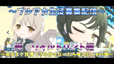 【Amiable,Advisor, Analytica!】　～ブルアカ生徒募集配信～　続：ワイルドハント編　【Collect, Convey, Conclude★★★】
