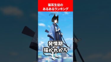 ネコ耳生徒のあるあるランキング #ブルアカ #ブルーアーカイブ