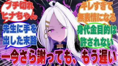 【SS】自分の目の前で先生が誘拐されてしまい、不甲斐なさと犯人への怒りで心がぐちゃぐちゃにになった生徒に対する反応集【ブルアカ/まとめ/反応集】