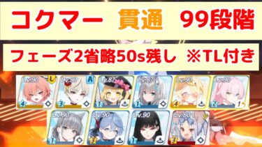 制約解除決戦 コクマー 貫通(重装甲) 99段階 TL付き 【ブルアカ】※100段階も可