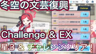 【ブルアカ】チャレンジ & EX 星3 ミッションクリア Challenge 冬空の文芸復興 ～健全なる文化の交流について～【ブルーアーカイブ】