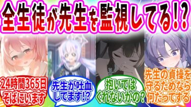 健康診断の結果が悪すぎて全生徒に24時間監視されることになった先生【ブルアカ SS】