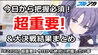 【ブルアカ】超重要！今日から絶対把握したい事＆大決戦ヒエロニムス結果まとめ (11/19版)【ブルーアーカイブ】
