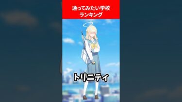 通いたい学校ランキング #ブルアカ #ブルーアーカイブ
