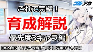 【ブルアカ】これで完璧！各キャラ育成解説 優先度3キャラ編 (2025/12/08版)【ブルーアーカイブ】