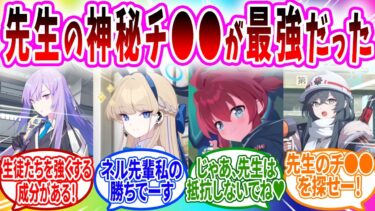 先生の神秘を飲むと最強になると発表され生徒に囲まれる先生【ブルアカ SS】