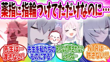 戦隊グッズの指輪を薬指につけてただけなのに生徒に襲撃された先【ブルアカ SS】