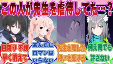 【SS】先生を虐待していた親や親戚が何らかの現象でキヴォトスに来て、精神がすり減っていく先生を見た生徒に対する反応集【ブルアカ/まとめ/反応集】