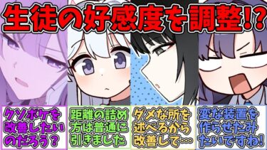 【SS】好感度調整装置で生徒との距離感を一定にしようと試みる世界線に対する反応集【ブルアカ SS】【ブルーアーカイブ 反応集】#ブルアカ #ブルーアーカイブ