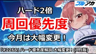 【ブルアカ】ハード2倍 周回優先度解説 今月は大幅変更！(2026年/1月版)【ブルーアーカイブ】