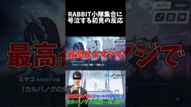 RABBIT小隊集合に号泣する初見の反応 #shorts #ブルーアーカイブ #ブルアカ #最終編 #初見 #反応集 #配信 #切り抜き #블루아카이브 #vtuber #月雪ミヤコ