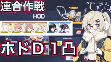 【ブルアカ】連合作戦 鋼鉄大陸 ホド D (Torment) 1凸 【ブルーアーカイブ】