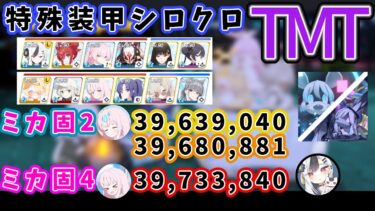 【解説付き】シロクロ 市街地 特殊 2凸 TORMENT 39,733,840など ワカモ軸【ブルアカ / ブルーアーカイブ】