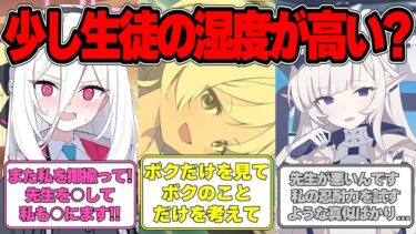 【SS】生徒の湿度が普段より少し上がった世界線に対する反応集【ブルアカ】#ブルアカ #ブルーアーカイブ