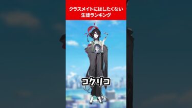 クラスメイトになりたくない生徒ランキング #ブルアカ