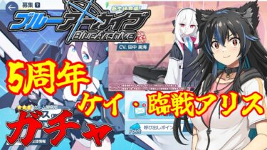 【生配信】ブルアカ5周年！PC版も出たということでPCで臨戦アリスとケイが出るまで引きます！【ブルアカ】【ブルーアーカイブ】