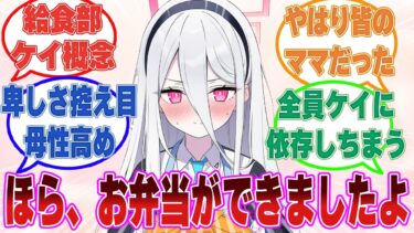 食生活が終わっている先生やミレニアム生の為にお弁当を用意してあげる給食部ケイちゃんに対する反応集【ブルアカ/まとめ/反応集】