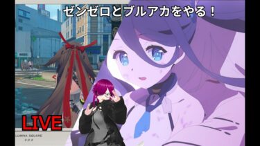 ［バ美肉］毎日配信　今日もゼンゼロとブルアカをやるぞ!あと公式の動画とか見るかも