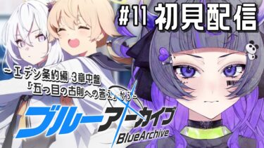【#ブルアカ #11】完全初見！！ともだち、生徒、子どもたち 〜エデン条約編、3章「五つ目の古則の答え」から〜【#初見さん歓迎 #新人vtuber 】#あめてぃ