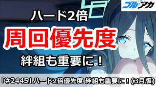 【ブルアカ】ハード2倍 周回優先度 3月版 絆組も重要に！【ブルーアーカイブ】