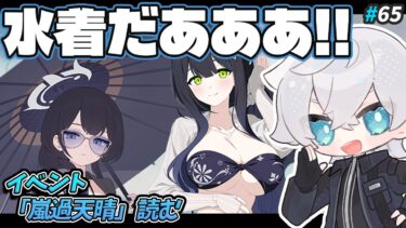 【ブルアカ】山海経水着イベント来た！嵐過天晴を読む！｜ブルアカ実況#65【ブルーアーカイブ/Vtuber/理導センギ】