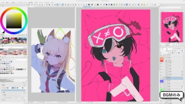 【Drawing stream】2026.06.14 / 猫サイバー創作絵・ブルアカ etc…