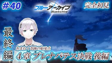 【#ブルアカ / 初見実況】#40 最終編4章・後編 プレナパテス決戦(PHT決戦→7話～後日談) ＆ 感想会雑談【#ブルーアーカイブ / Blue Archive】#vtuber #ゲーム実況