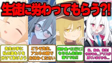 【SS】過労で疲れている先生を生徒たちが労わってくれる世界線に対する反応集【ブルアカ】#ブルアカ #ブルーアーカイブ