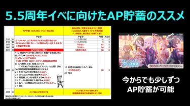 【ブルーアーカイブ】5.5周年イベントに向けたAP貯蓄のススメ【ブルアカ】