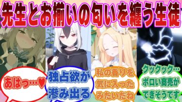 【SS】先生に自分好みの香水をプレゼントし、お揃いの香りを纏う先生に独占欲と快感を覚えるブルアカ生徒【ブルアカ/まとめ/反応集】
