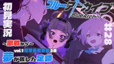 【#ブルアカ #28】完全初見！ ～対策委員会編 3章「激戦」～【#初見さん歓迎 #新人vtuber 】#あめてぃ