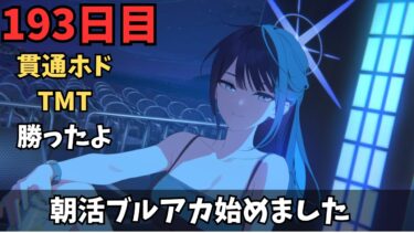【ブルアカ】貫通ホドTMT勝ったよ！今日はのんびり回です