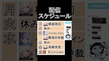 これからの配信スケジュール 【#スタレ #ゼンゼロ #ブルアカ 】