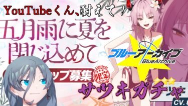 【ブルーアーカイブ】同人知識で行く新米先生童話作家が引く水着京極サツキガチャ！！（夏イベのストーリーもします）｛灰吹雪神楽｝