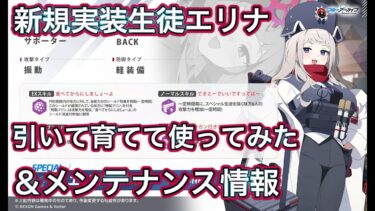 【ブルアカ】新規実装生徒 エリナ 引いて育てて使ってみた 性能速報 おまけガチャ【ブルーアーカイブ】