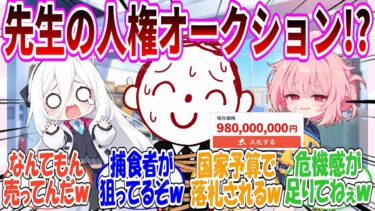 ここだけ先生の人権がオークションに出品されて生徒たちが本気で落札しに行っった結果、国家資産並みに金額が跳ね上がっちゃった世界線【ブルアカ】
