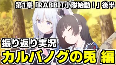 【ストーリー実況】今振り返るのが熱い！→「カルバノグの兎」編 第1章「RABBIT小隊始動！」後半【ブルアカ】